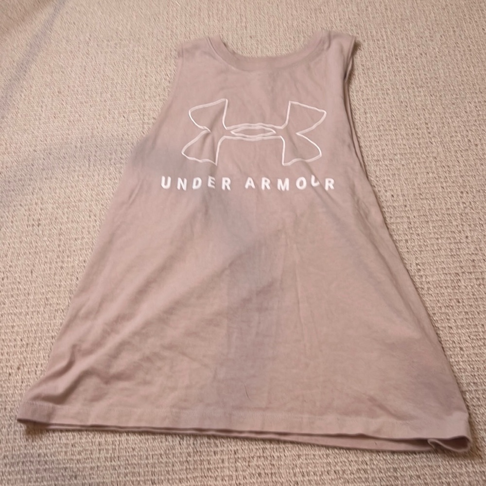 Pink underarmor tank top